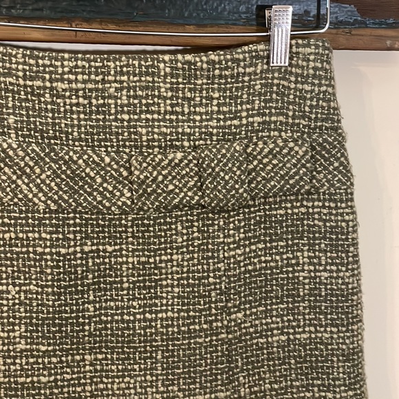 Sandra Angelozzi Green Boucle Trumpet Skirt Size 36 - Picture 10 of 16